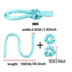 Heatless Curling Iron Headband Set with Hair Rings Clip and Comb