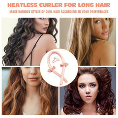 Heatless Curling Rod Headband Natural Soft Wave Hair Rollers Styling
