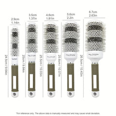 Heat Conduction Hairbrush Comb Set for Home Salon Hair Blow Drying Curling Tools