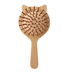 Bamboo Air Cushion Massage Comb Anti-static Detangling