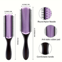 Curly Hair Styling Brush: Detangle, Shape, Define Curls