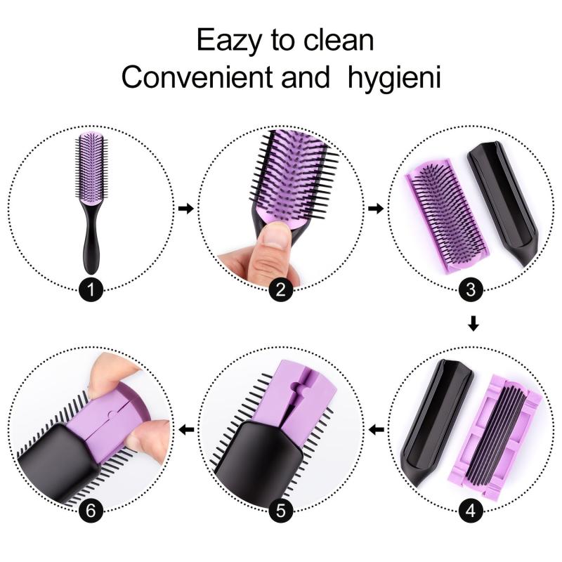 Curly Hair Styling Brush: Detangle, Shape, Define Curls