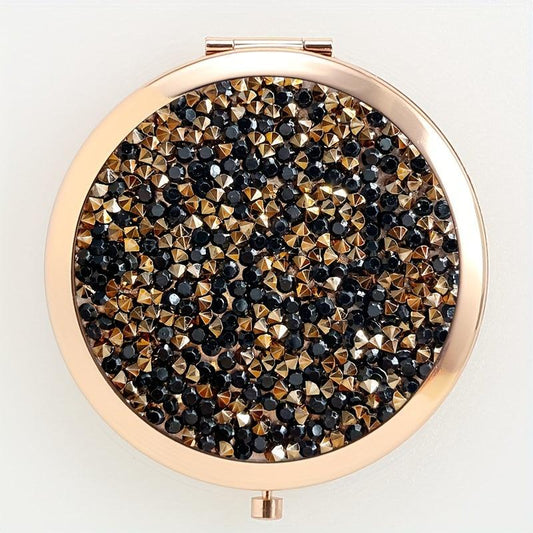 Compact Mirror 2X 1X Magnification for Purses Handheld Mirror
