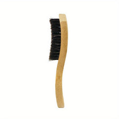 Boar Bristle Teasing Hair Brush Comb Rat Tail Hairdressing Wooden