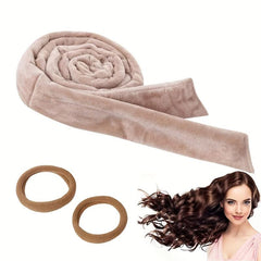 Heatless Curling Rod Headband No Heat Curl Ribbon With Scrunchies