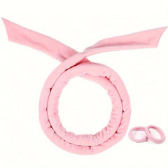 Heatless Curling Rod Headband No Heat Curl Ribbon With Scrunchies