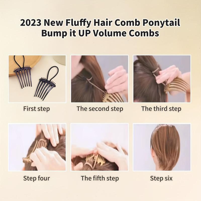Ponytail Bump It Up Volume Inserts Comb Fluffy Hair Styling Tool