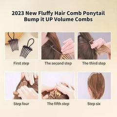 Ponytail Bump It Up Volume Inserts Comb Fluffy Hair Styling Tool