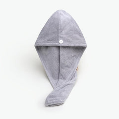 Microfiber Hair Towel Cap Turban Head Wrap Rapid Drying Adult Bathroom Towels