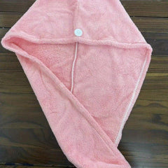 Microfiber Hair Towel Cap Turban Head Wrap Rapid Drying Adult Bathroom Towels