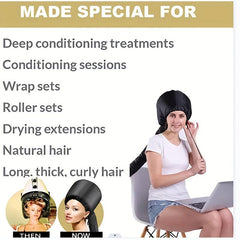 Soft Bonnet Hair Dryer Attachment For Hair Care