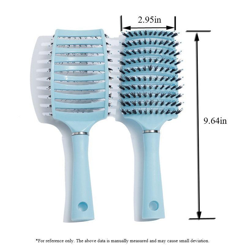 Anti Static Boar Bristle Paddle Hairbrush for Thick Long and Curly Hair