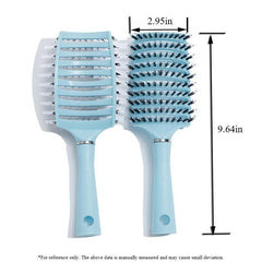 Anti Static Boar Bristle Paddle Hairbrush for Thick Long and Curly Hair