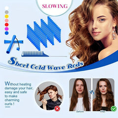 40pcs Hair Perming Rods Cold Wave Rods Long Perm Rods Hair Curler