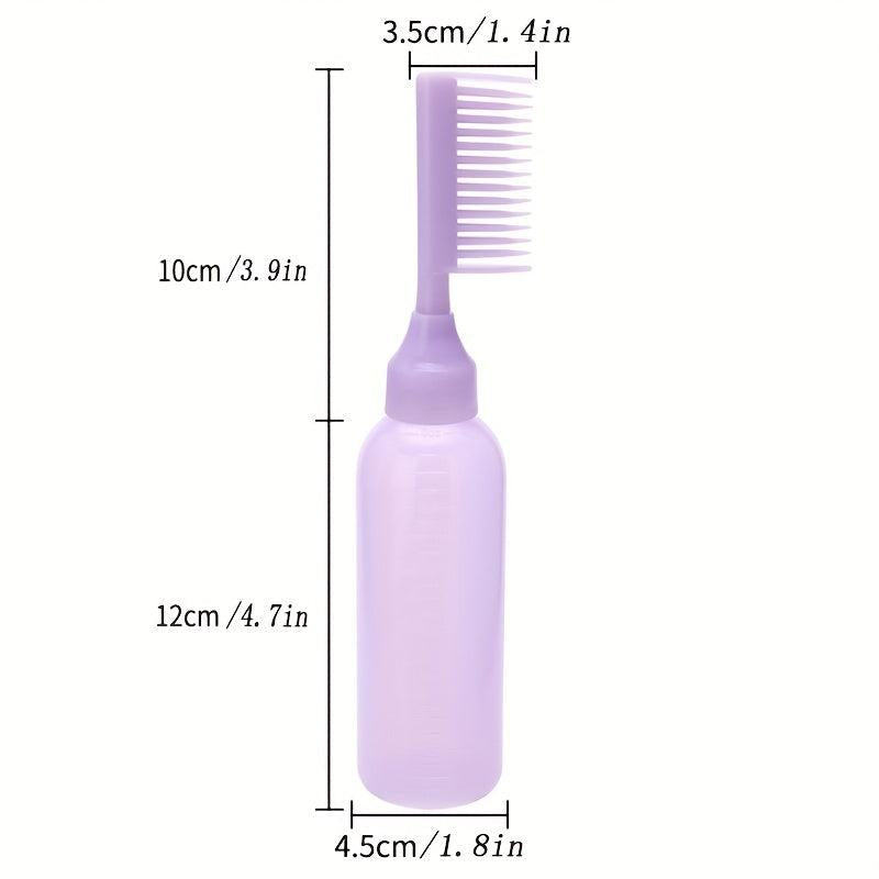 Hair Dyeing Bottle With Comb Hair Dye Applicator Bottle