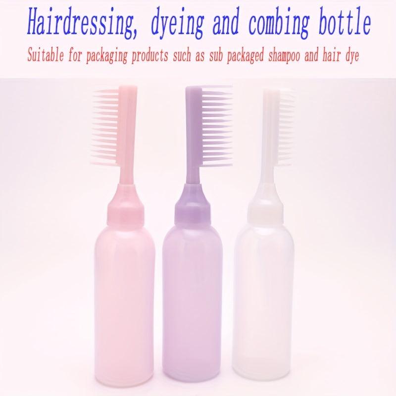 Hair Dyeing Bottle With Comb Hair Dye Applicator Bottle
