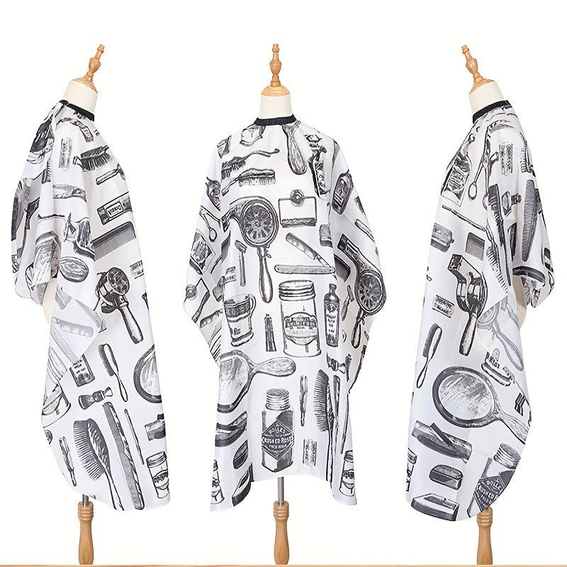 Waterproof Hair Styling Cape Salon Gown Snap Closure