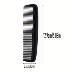 12pcs Small Row Comb Double Teeth Compact Thick Plastic Fine Tooth Comb