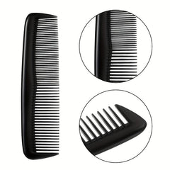 12pcs Small Row Comb Double Teeth Compact Thick Plastic Fine Tooth Comb