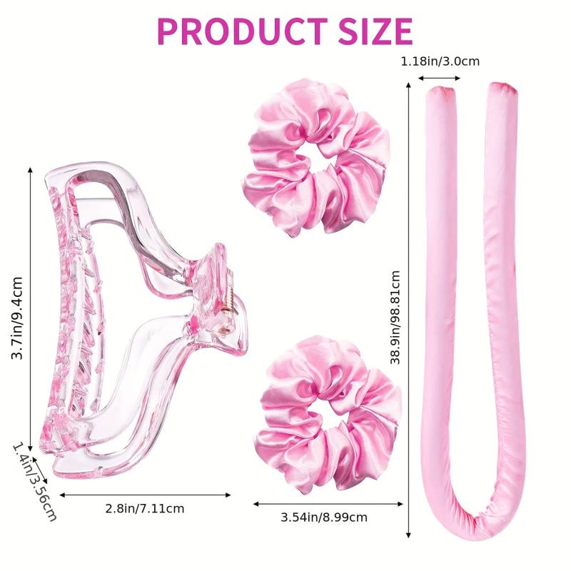 Heatless Curling Rod Headband Sleeping Soft Rubber Hair Rollers
