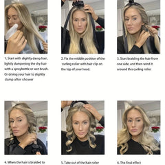 Heatless Curling Rod Headband Sleeping Soft Rubber Hair Rollers