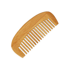 Wooden Crescent Comb Wide Tooth Comb for Detangling and Styling Hair
