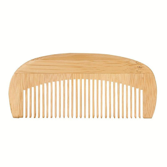 Wooden Crescent Comb Wide Tooth Comb for Detangling and Styling Hair
