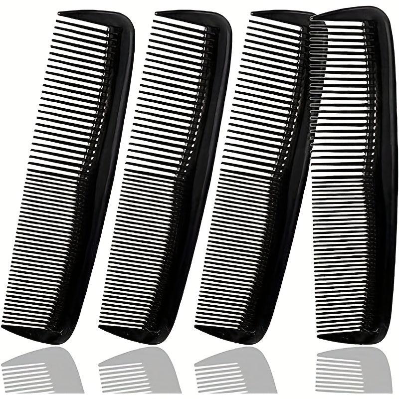 4pcs Fine Tooth Comb Hairdressing Brush Anti Static Hair Styling Comb