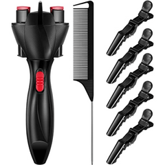 7pcs Automatic Hair Braider Set with Rat Tail Comb and Clips