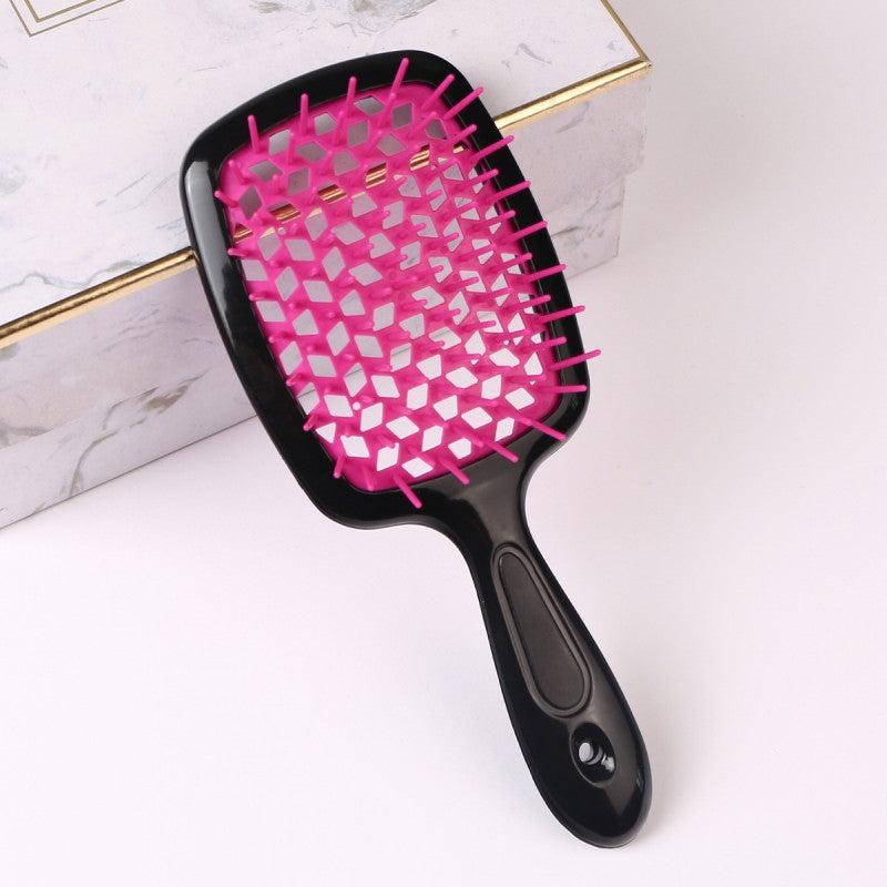 Hollow Out Hairdressing Comb Anti Static Detangling Hair Brush