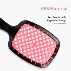 Hollow Out Hairdressing Comb Anti Static Detangling Hair Brush