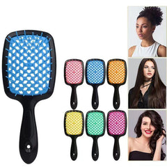 Hollow Out Hairdressing Comb Anti Static Detangling Hair Brush
