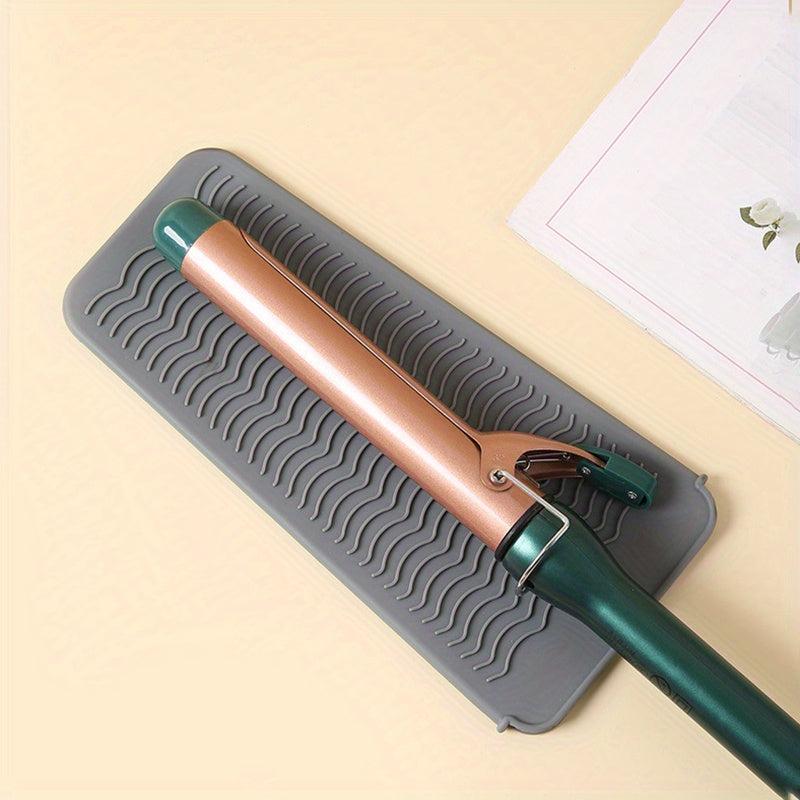 Heat Resistant Mat Silicone Pouch For Flat Iron Hair Straightener Curling Iron