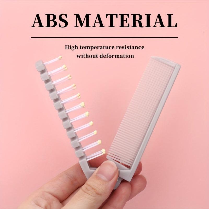 Portable Travel Folding Comb Double Sided Hair Brush
