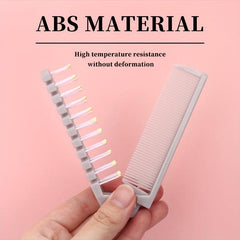 Portable Travel Folding Comb Double Sided Hair Brush