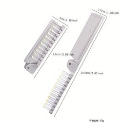 Portable Travel Folding Comb Double Sided Hair Brush