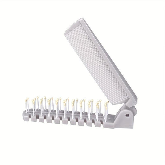 Portable Travel Folding Comb Double Sided Hair Brush