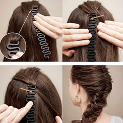 3pcs French Hair Styling Clip Stick Bun Maker Braid Tool Hair Accessories