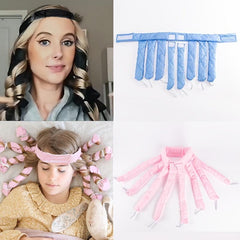 No Heat Silk Ribbon Hair Rollers for Long Hair
