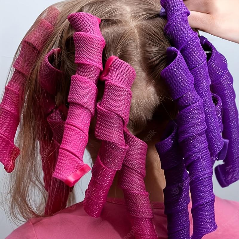 Magic Hair Curlers Portable Heatless Spiral Rollers DIY Styling Kit