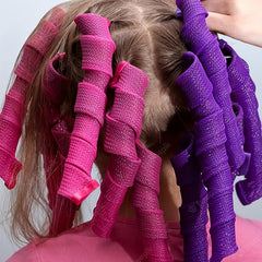Magic Hair Curlers Portable Heatless Spiral Rollers DIY Styling Kit