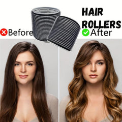 30pcs Self Grip Rollers Kit With 18 Heatless Hair Rollers & 12 Hair Clips