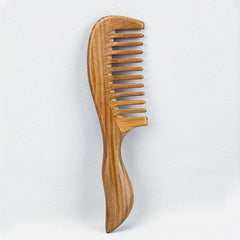 Green Sandalwood Comb Detangling Hair Brush Anti Static Hairdressing Brush
