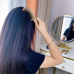 Green Sandalwood Comb Detangling Hair Brush Anti Static Hairdressing Brush
