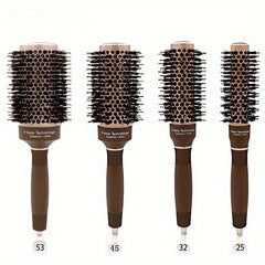 Aluminum Tube Bristle Ceramic Roller Comb Hairdressing Tools