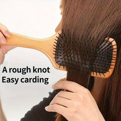 Wooden Air Cushion Comb Anti Static Scalp Massage Hairdressing Comb