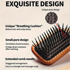 Wooden Air Cushion Comb Anti Static Scalp Massage Hairdressing Comb