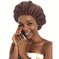 Silk Bonnet Sleep Cap Night Cap Soft Lace Hat Elastic Band