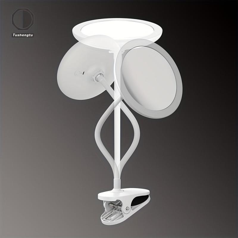 Adjustable Makeup Mirror 5X Magnification Three Temperatures