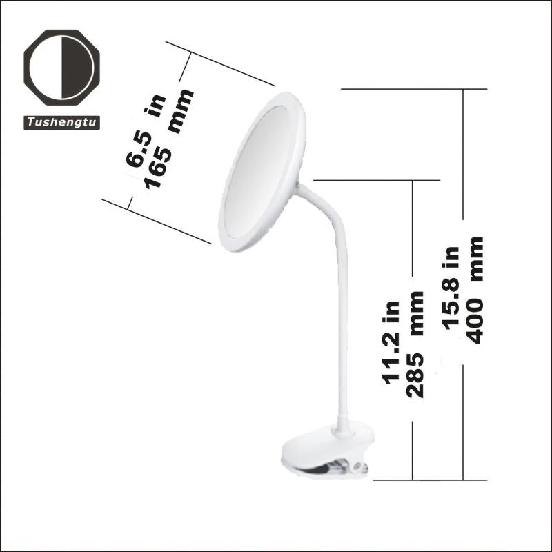 Adjustable Makeup Mirror 5X Magnification Three Temperatures